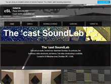 Tablet Screenshot of castsoundlab.com